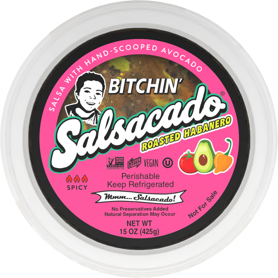 Bitchin' Salsacado® Roasted Habanero - 15oz - Image 2